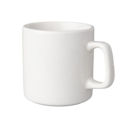(6 buc) Budgetline Mammoet - Ceașcă pentru cafea și ceai - 200 ml - Alb - stivuibilă