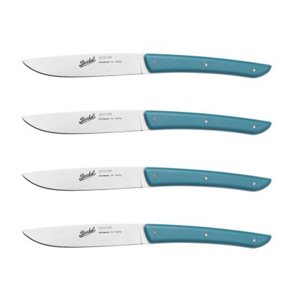 BERKEL | (4 bucăți) - Cuțit pentru friptură - Petrol albastru - 110mm