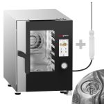 Cuptor convecție abur - Touchscreen - Ecran tactil - 6x GN 1/1 - incl. Sistem de spălare & Sondă de temperatură