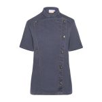 KARLOWSKY | Mânecă scurtă Doamnelor Gătit jacheta de gătit Jeans Style - Vintage negru - Dimensiune: 34