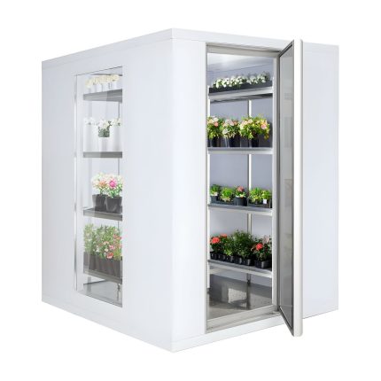 Cameră frigorifică - 1200x1200 mm - 1,80 m³ - cu 3 laturi din sticlă