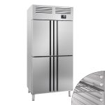 Dulap frigorific profesional din inox PREMIUM PLUS - GN 1/1 - 745 l - -2/+8 °C - cu 4 jumătăți de ușă