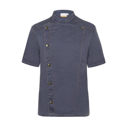 KARLOWSKY | Jachetă cu mânecă scurtă pentru bucătar stil blugi - Vintage Black - Mărimea: 74