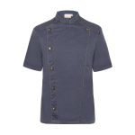 KARLOWSKY | Jachetă cu mânecă scurtă pentru bucătar stil blugi - Vintage Black - Mărimea: 52