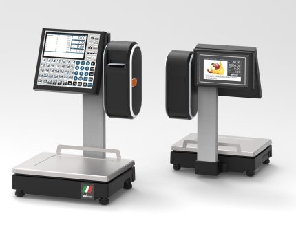 Cântar comercial electronic multifuncțional din oțel inox Waage SUPRA, Italia