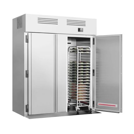 Frigider cu încărcare frontală din oțel inoxidabil Premium PLUS – GN 2/1 – 2700 litri – cu 2 uși
