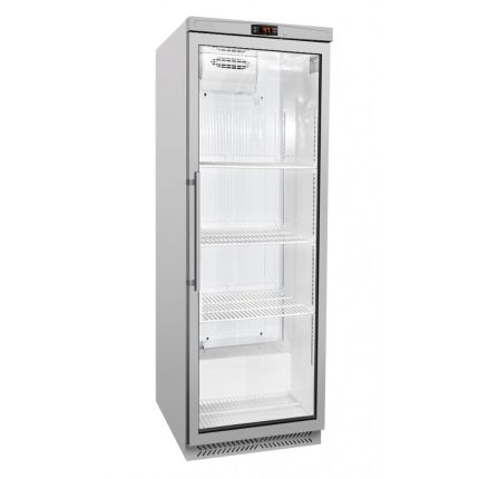 Frigider de depozitare din oțel inoxidabil ECO – 400 de litri – cu 1 ușă din sticlă