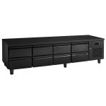 Bază frigorifică pentru gătit profesională [+2/+8 °C] - 2400 mm - 200 L - 8 sertare - 8x GN 1/1