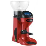 Râșniță de cafea profesională - recipient 1 kg - cu sistem de răcire - detectare automată a suportului cu sită - roșu