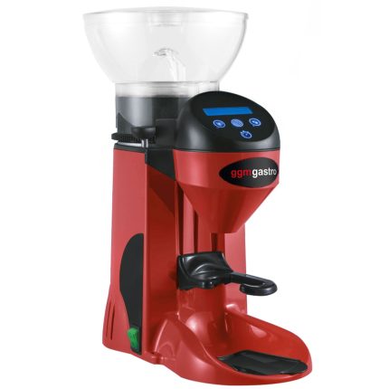Râșniță de cafea profesională - recipient 1 kg - cu sistem de răcire - detectare automată a suportului cu sită - roșu