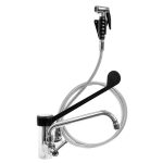 Baterie monocomandă - cu duză de mână, robinet pivotant și mixer monocomandă