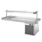 Vitrină frigorifică pentru ingrediente - 1785 mm - +2/+8 °C - 5x GN 1/1 - 700 W - cu geam de protecție