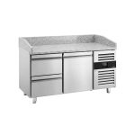 Masă frigorifică pentru pizza ECO – 1500 x 800 mm – cu 1 ușă și 2 sertare