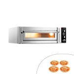 Cuptor pizza electric (vatră din șamotă) - 1110x940x385 mm - 4 x Ø 34 cm - până la 450 °C - Control manual (analogic)