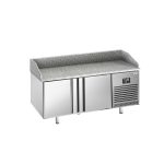 Masă frigorifică pentru preparare pizza PREMIUM PLUS - cu blat din granit - 1738x800 mm - cu 2 uși