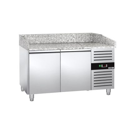 Masă frigorifică pentru preparare pizza ECO - 1500 x 800 mm - cu 2 uși