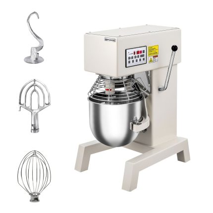 Mixer planetar profesional - 10 litri - 750 W - include 3 accesorii de amestecare