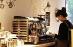 Espressor profesional 2 grupuri Orchestrale Phonica Automat, boiler 12L, design vintage microfon, Italia - imagine 2