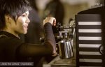 Espressor profesional 2 grupuri Orchestrale Phonica Automat, boiler 12L, design vintage microfon, Italia - imagine 4