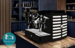 Espressor profesional 1 grup Orchestrale Phonica 1gr Evolution, PID Touch Screen, design retro microfon, Italia - imagine 4