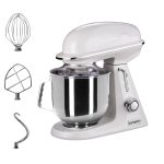 Mixer planetar de banc - 7 litri - 350 W - include 3 accesorii de amestecare - alb lapte