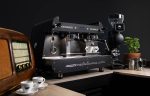 Espressor profesional 2 grupuri Orchestrale Radiofonica Automat, boiler 11.5L, carcasă radio vintage, Italia - imagine 6