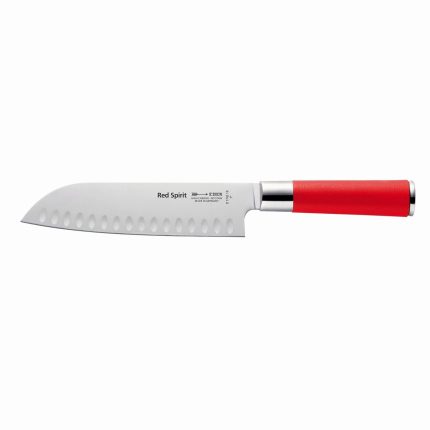 F. DICK | RED SPIRIT - Santoku - cu muchie zimțată - Lamă: 180 mm