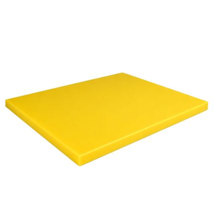Tocător HACCP - 600x400 mm - grosime: 20 mm - polietilenă HDPE 500 - galben - anti‑alunecare