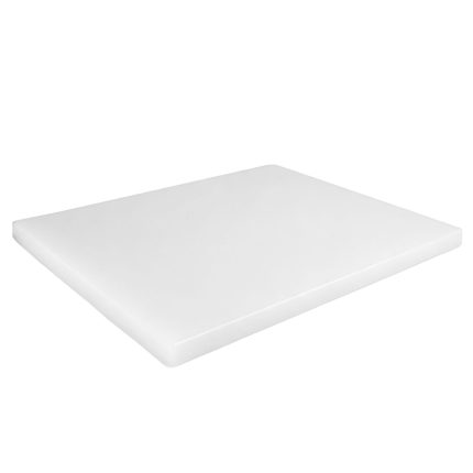 Tocător HACCP - 300x500 mm - grosime: 20 mm - polietilenă HDPE 500 - alb - anti‑alunecare