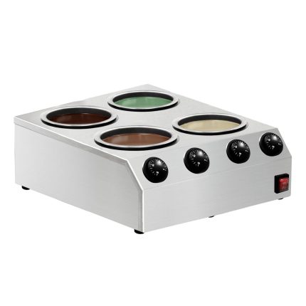 Topitor de ciocolată - 4x 2 litri - 1,2 kW - incl. 4 capace