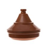 (6 buc) Bol | CLASSICO - Steingut - Ø 140 mm - cu capac - Maro
