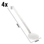 (4 buc) Spumieră - Ø 160 mm - Lungime mâner: 500 mm - oțel inoxidabil
