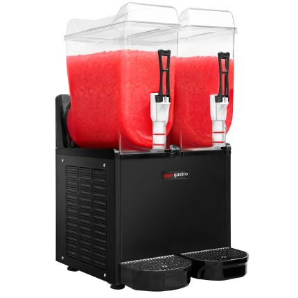 Aparat granita PROFESIONALĂ - 2 x 12 litri - 984 W - Negru