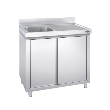 Dulap pentru chiuvetă PREMIUM – 1000 x 600 mm – cu o chiuvetă pe partea stângă