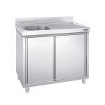 Chiuvetă tip dulap PREMIUM – 1200 x 600 mm – cu o cuvă pe partea stângă