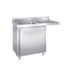 Chiuvetă tip dulap pentru mașină de spălat vase - 1200x700 mm - cu 1 cuvă stânga