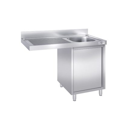 Chiuvetă tip dulap pentru mașină de spălat vase - 1200x700 mm - cu 1 cuvă dreapta