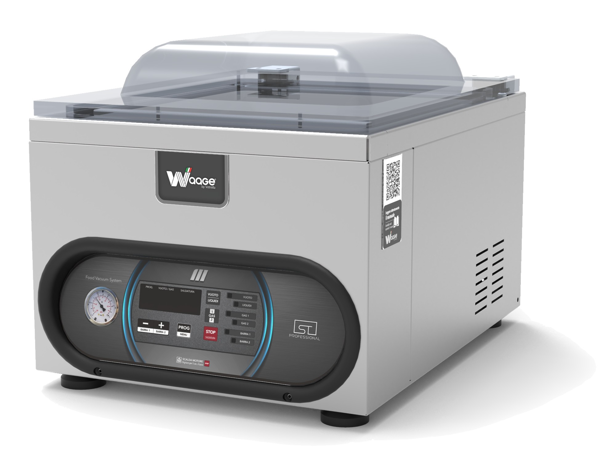 ST-32-35-1.jpg Mașină profesională de ambalat în vid de banc Waage ST Professional (Panou Digital & 9 Programe) 320 (bară 320 mm), Italia - imagine 1