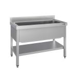 Chiuvetă pentru spălat vase ECO – 1200 x 600 mm – cu fund și 1 cuvă