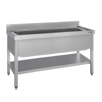 Chiuvetă pentru spălat vase ECO – 1400 x 700 mm – cu poliță și 1 cuvă