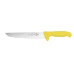 F.  DICK Cuțit de bloc 23 cm, mâner galben