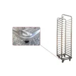Cărucior Rastele Tăvi cu Ghidaje Unghiulare Inox Polipan Verona