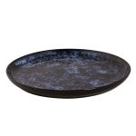 (4 buc) BAMA BLUE - Farfurie plată - gresie - Ø 270 mm - albastru
