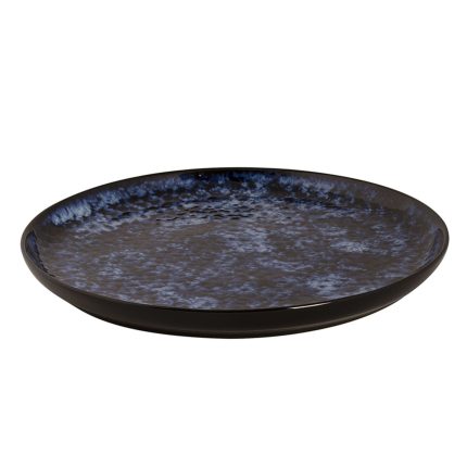 (4 buc) BAMA BLUE - Farfurie plată - gresie - Ø 270 mm - albastru