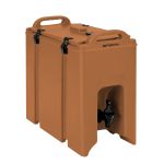 Recipient termoizolant pentru băuturi - 18 litri - cu robinet anti-picurare și mânere de transport - teracotă