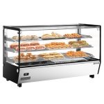 Vitrină caldă de banc profesională - 1219 mm - 1,8 kW - cu 3 rafturi