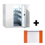 Cameră frigorifică de congelare - 1800x2100 mm - 5,13 m³ - cu perdea cu benzi PVC