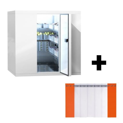 Cameră frigorifică de congelare - 1800x2100 mm - 5,13 m³ - cu perdea cu benzi PVC