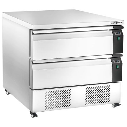 Bază frigorifică pentru gătit profesională +2/+8 °C - 905 mm - 2 sertare - 4x GN 1/1