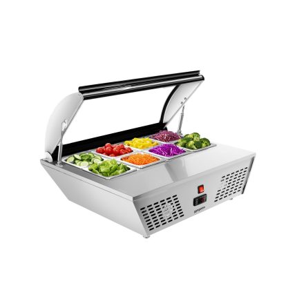 Vitrină frigorifică de masă / vitrină de suprapunere – 67 litri – 760 mm – pentru 8 tăvi GN 1/6 sau 4 tăvi GN 1/3